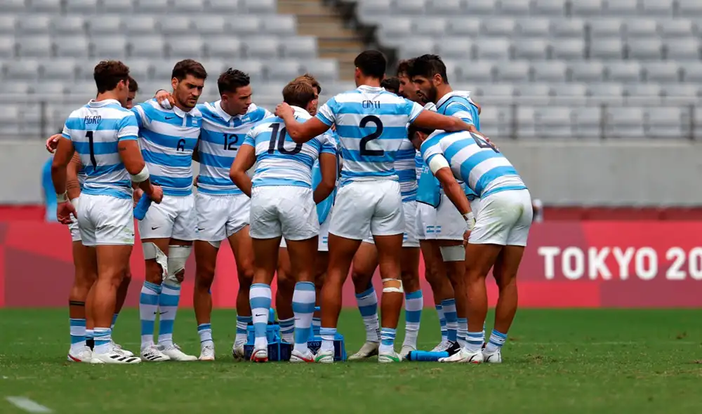 Los Pumas vencieron a Inglaterra por el tercer puesto de rugby 7 en Tokio 2020. Foto: EFE Los Pumas vencieron a Inglaterra por el tercer puesto de rugby 7 en Tokio 2020. Foto: EFE