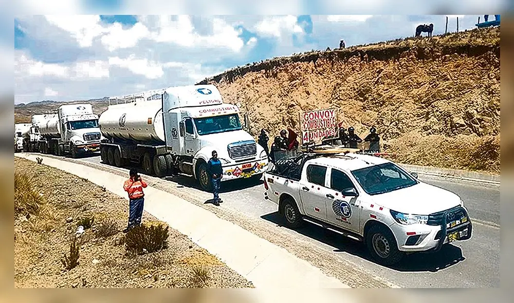 Tramo del corredor minero sur que conecta a Las Bambas permanece bloqueado desde el 20 de noviembre. Foto: Difusión