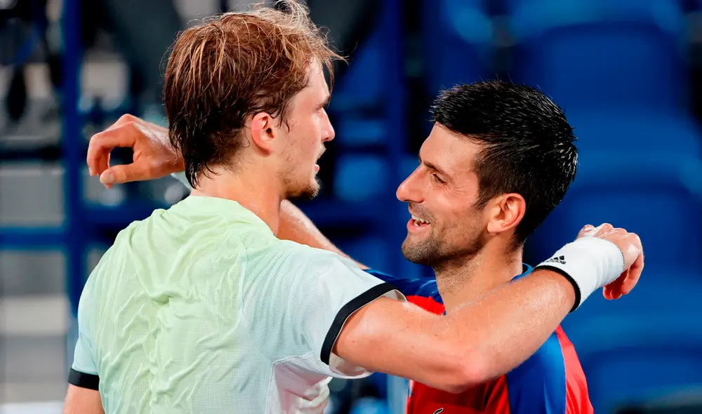 Novak Djokovic se derrumba ante Zverev. Foto: difusión