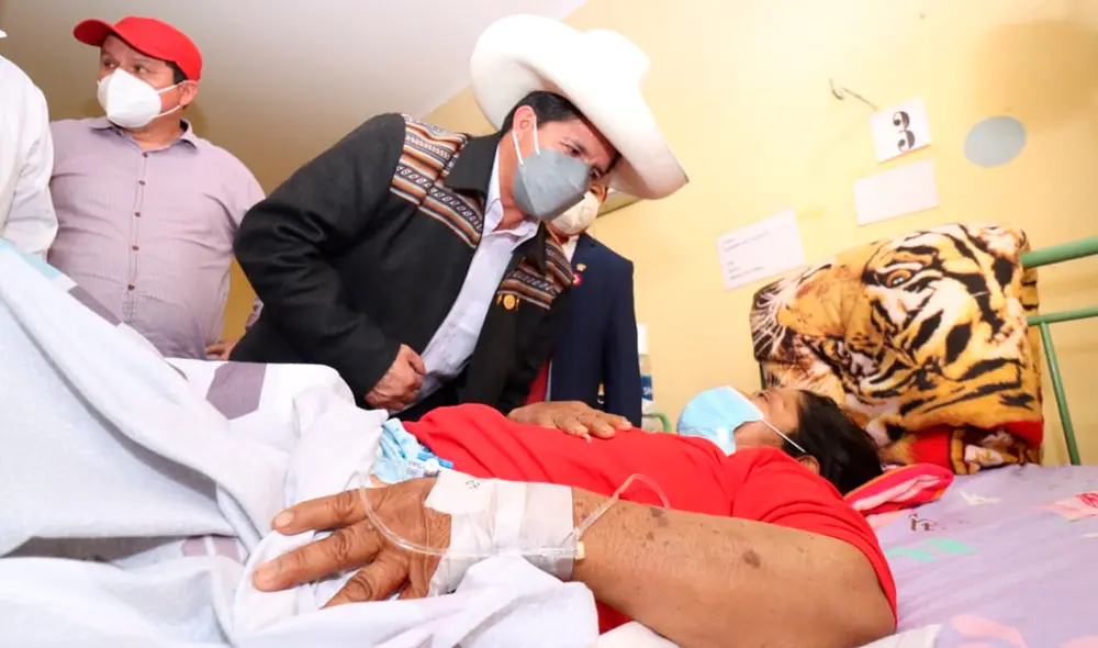 Pedro Castillo acudió a la región norteña para ver a damnificados por sismo. Foto: Presidencia Pedro Castillo acudió a la región norteña para ver a damnificados por sismo. Foto: Presidencia