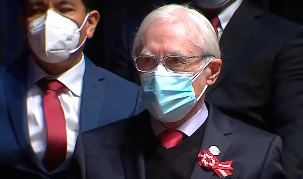 Héctor Béjar juró como titular del Ministerio de Relaciones Exteriores la noche del 29 de julio. Foto: captura/TV Perú