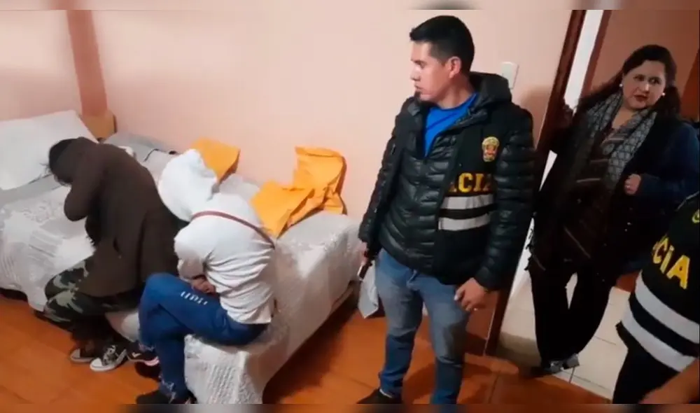 Policías rescataron a varias víctimas de trata de personas en Cusco. Foto: PNP Policías rescataron a varias víctimas de trata de personas en Cusco. Foto: PNP
