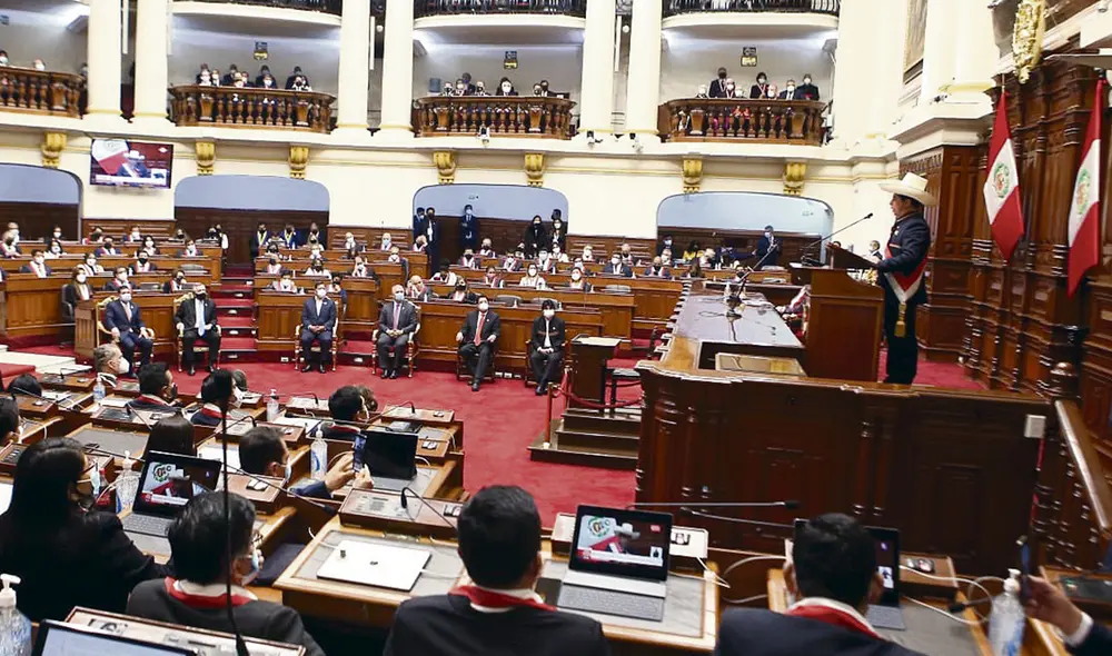 Decisión. El escenario cambió luego de conocerse que Guido Bellido es el premier. Ya era complicado llegar a 66 votos para dar paso al referéndum. Ahora parece menos probable. Foto: difusión