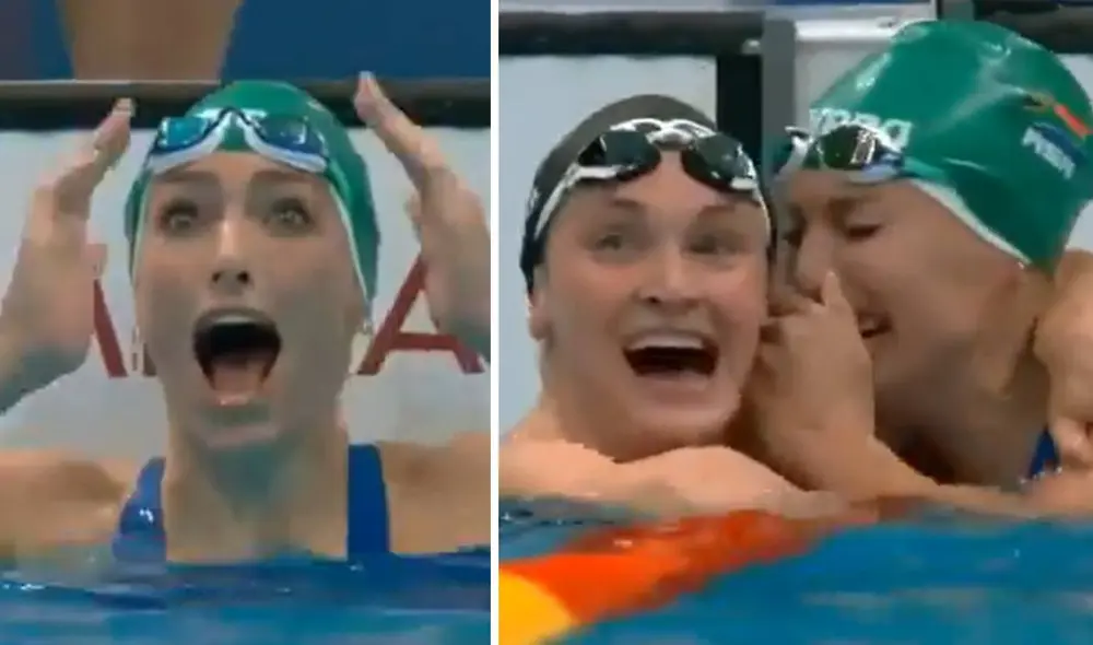 Tatjana Schoenmaker quedó en primer lugar tras hacer un tiempo de 2:18.95. Foto: captura/Marca Claro