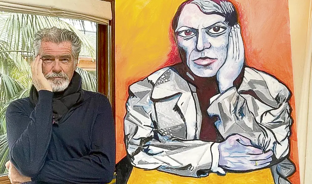 Brosnan. Reconocido actor se refugia en la pintura desde hace más de tres décadas. Foto: difusión