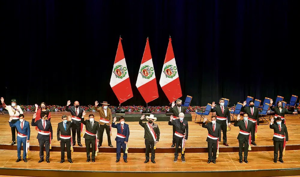 Desconfianza. Diferentes bancadas tienen reparos sobre el gabinete de Bellido, pero de momento parece imponerse el beneficio de la duda. Foto: Presidencia Desconfianza. Diferentes bancadas tienen reparos sobre el gabinete de Bellido, pero de momento parece imponerse el beneficio de la duda. Foto: Presidencia