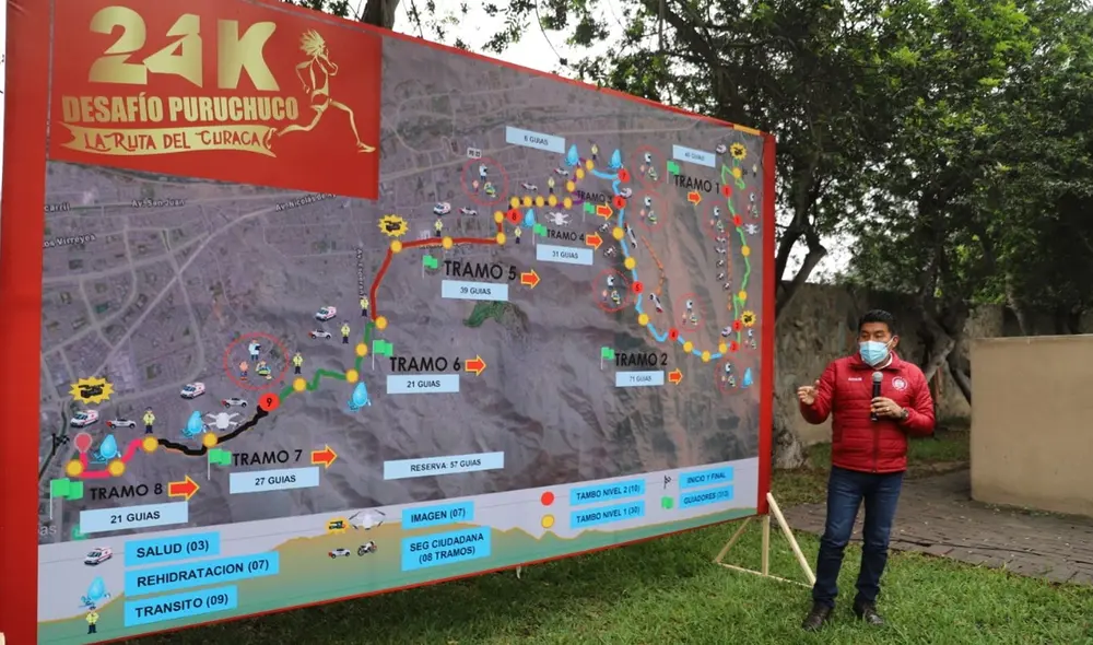 El alcalde Edde Cuellar Alegría, junto con el cuerpo de regidores, funcionarios y trabajadores de la municipalidad, invitaron a los vecinos a participar de las actividades conmemorativas del bicentenario del distrito. Foto: Municipalidad de Ate