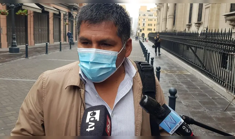 El congresista manifestó su apoyo al presidente Pedro Castillo y al gabinete Bellido. Foto: César Zorrilla / URPI - La República