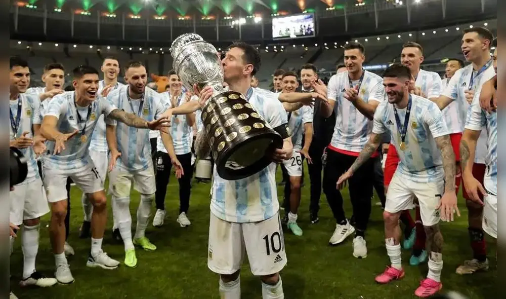Argentina venció por 1-0 a Brasil en la final de la Copa América 2021. Foto: EFE Argentina venció por 1-0 a Brasil en la final de la Copa América 2021. Foto: EFE
