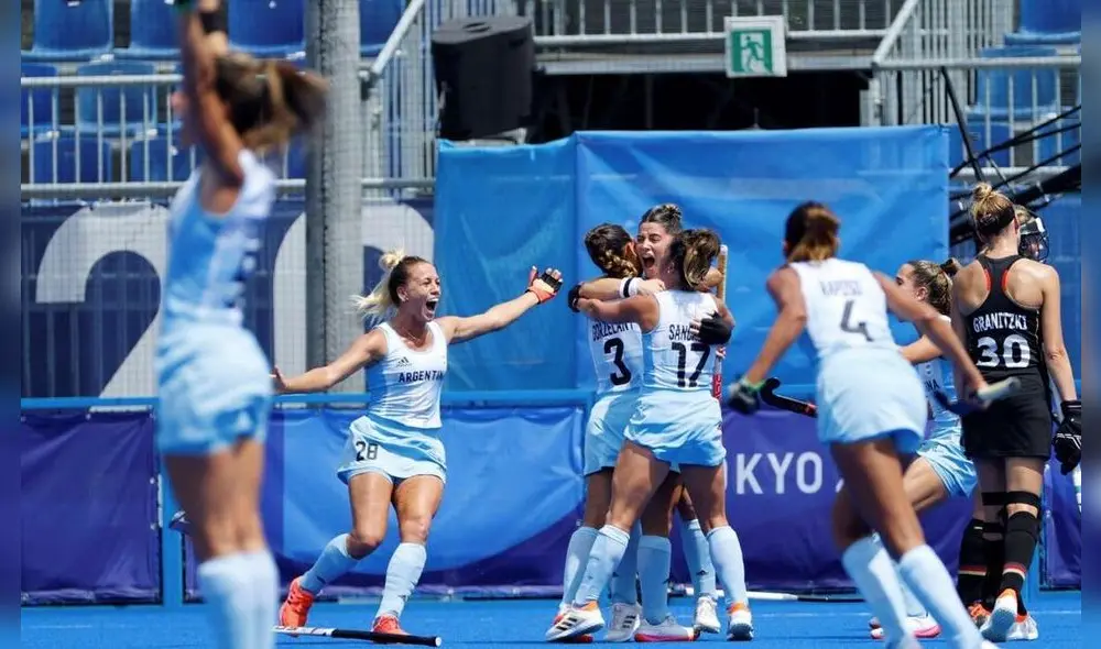 Las leonas vencieron por 3-0 a la selección alemana y avanzaron a las semifinales de Tokio 2020. Foto: EFE Las leonas vencieron por 3-0 a la selección alemana y avanzaron a las semifinales de Tokio 2020. Foto: EFE