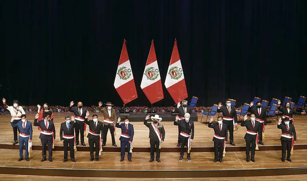 El gabinete ministerial juró el último 29 de julio. Foto: Presidencia