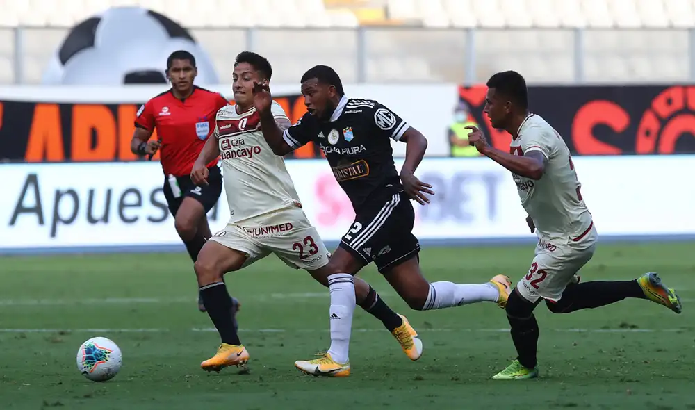 El último Universitario vs. Sporting Cristal terminó con victoria de los celestes por 1-0. Foto: Liga de Fútbol Profesional