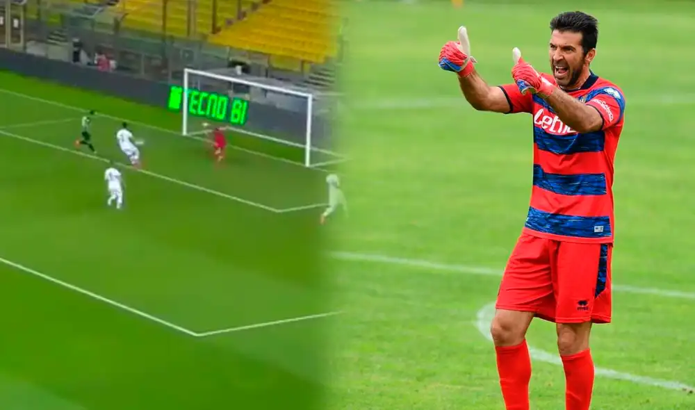 Gianluigi Buffon se lució con fenomenal atajada con el Parma. Foto: captura Parma Calcio 1913 Gianluigi Buffon se lució con fenomenal atajada con el Parma. Foto: captura Parma Calcio 1913