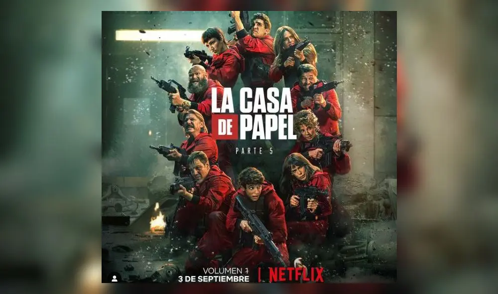 La quinta temporada Vol.1 de La casa de papel se estrena el 3 de setiembre. Foto: Netflix La quinta temporada Vol.1 de La casa de papel se estrena el 3 de setiembre. Foto: Netflix