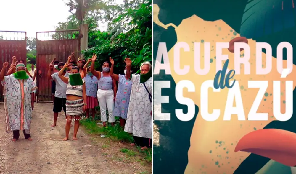 Pueblos indígenas piden que Perú ratifique Acuerdo de Escazú. Foto: AFP Pueblos indígenas piden que Perú ratifique Acuerdo de Escazú. Foto: AFP