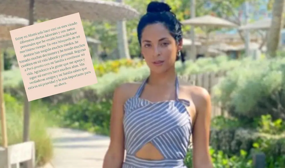 Andrea Luna reveló que se encuentra viviendo en Miami. Foto: Instagram