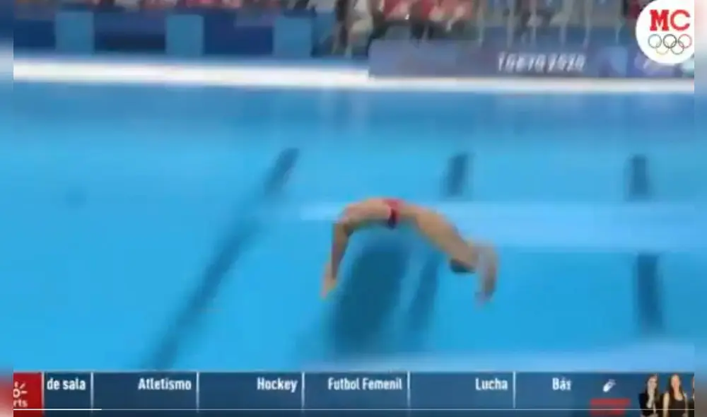 Cédric Fofana obtuvo cero puntos en las rondas preliminares de los clavados en Tokio 2020. Foto: captura Marca Claro.