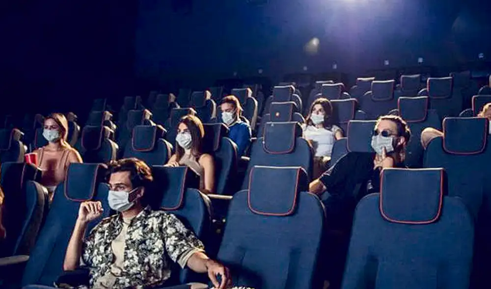 Proyección. Deberá utilizarse doble mascarilla en los cines. Foto: difusión