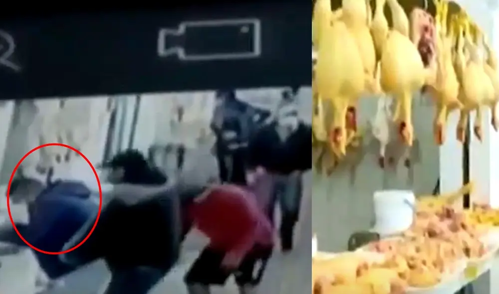 El comerciante de pollos había cobrado la venta de todo el día. Foto: captura de Latina