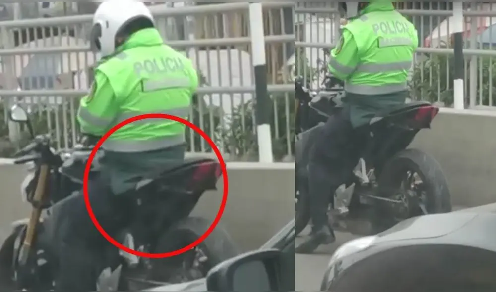 Policía no respeta medidas. Foto: difusión