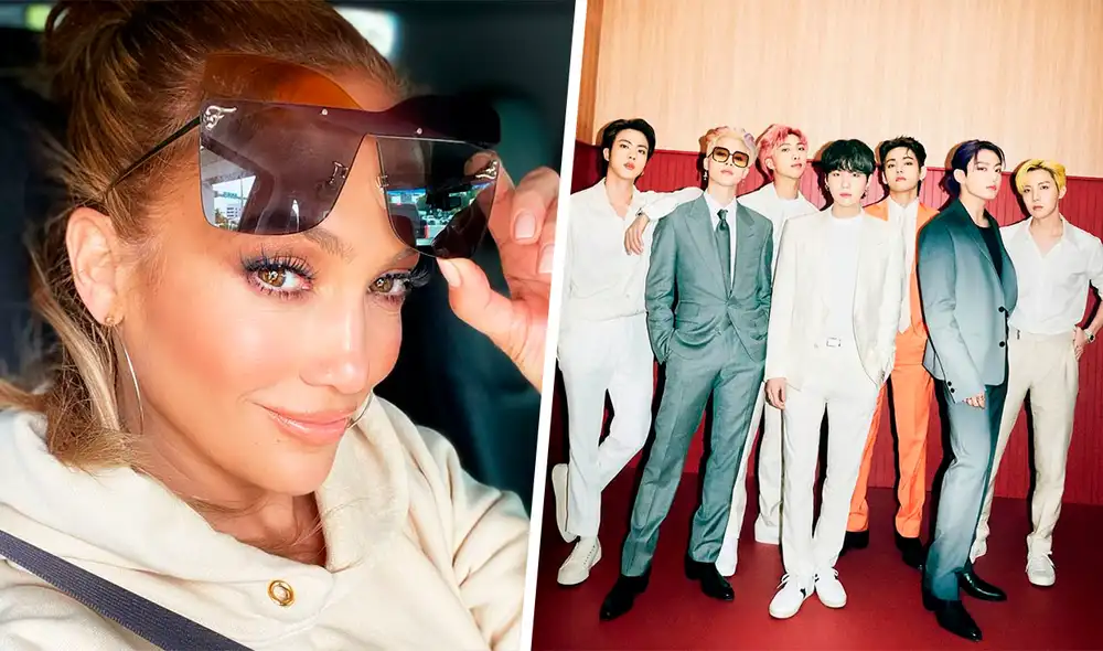 Un productor preparó un breve mashup con los últimos singles de Jennifer Lopez y BTS. Foto: Instagram/BIGHIT Un productor preparó un breve mashup con los últimos singles de Jennifer Lopez y BTS. Foto: Instagram/BIGHIT