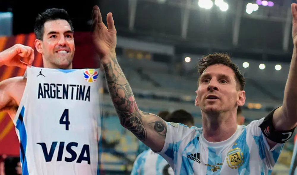 Lionel Messi llenó de elogios a Luis Scola, quien se despidió de la selección argentina de baloncesto. Foto: AFP