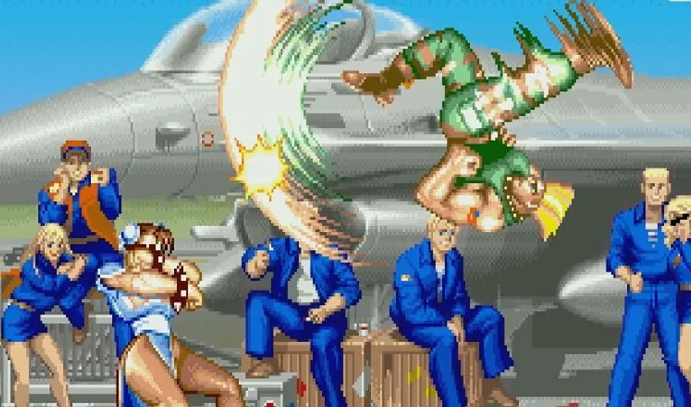 Guile enfrentando a Chun-Li en Street Fighter II. Foto: Capcom
