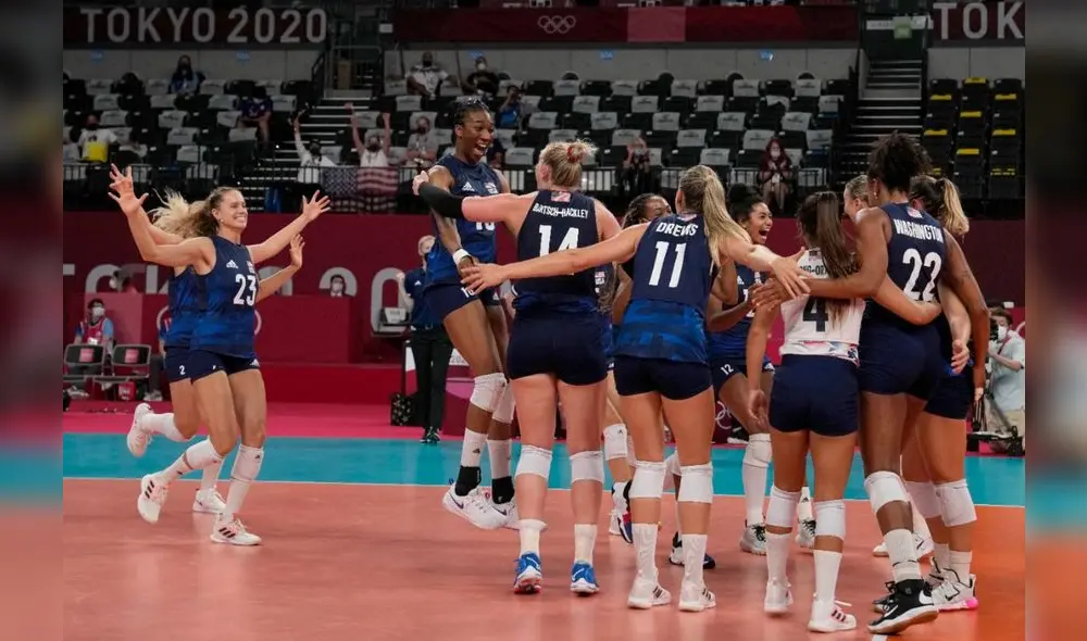 Estados Unidos ha vencido a República Dominicana para avanzar a la semifinal de vóley de Tokio 2021. Foto: Tokyo 2020