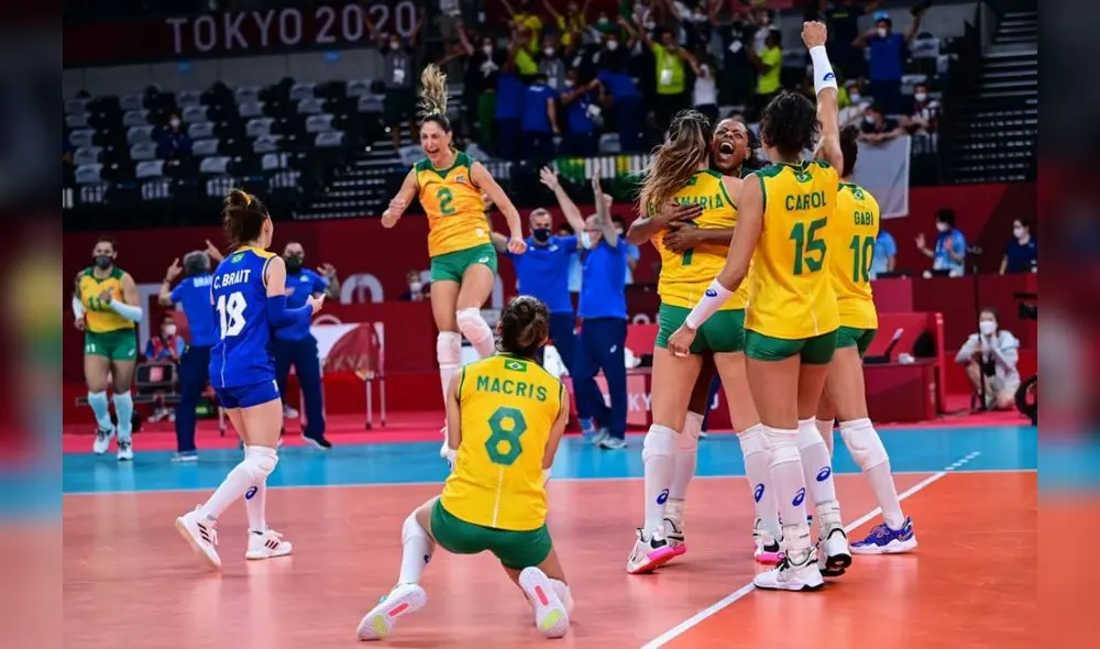 Brasil es gran favorita para entrar a la final del vóley femenino en Tokio 2021. Foto: Tokyo 2020