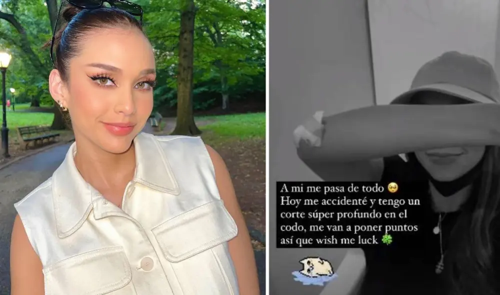 La miss Perú recurrió a las redes sociales para informar acerca de su accidente. Foto: Janick Maceta/ Instagram La miss Perú recurrió a las redes sociales para informar acerca de su accidente. Foto: Janick Maceta/ Instagram