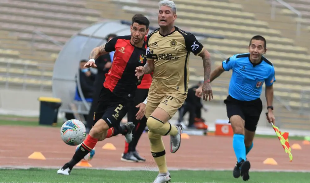 Melgar consiguió empatar el duelo en los últimos minutos. Foto: Liga de Fútbol Profesional Melgar consiguió empatar el duelo en los últimos minutos. Foto: Liga de Fútbol Profesional