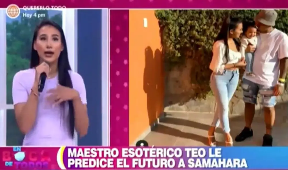 Samahara Lobatón estuvo en el programa En boca de todos y habló sobre sus planes familiares. Foto: captura de América TV