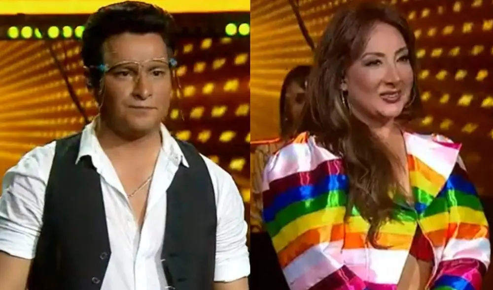 Imitador de Chayanne e imitadora de Thalía protagonizaron versus en Yo soy Chile. Foto: captura de Chilevisión