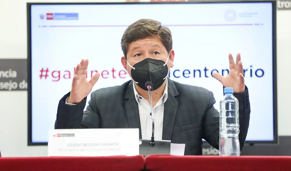 Guido Bellido habló sobre el diálogo que viene sosteniendo con las bancadas del Congreso con miras al voto de confianza. Foto: PCM Guido Bellido habló sobre el diálogo que viene sosteniendo con las bancadas del Congreso con miras al voto de confianza. Foto: PCM