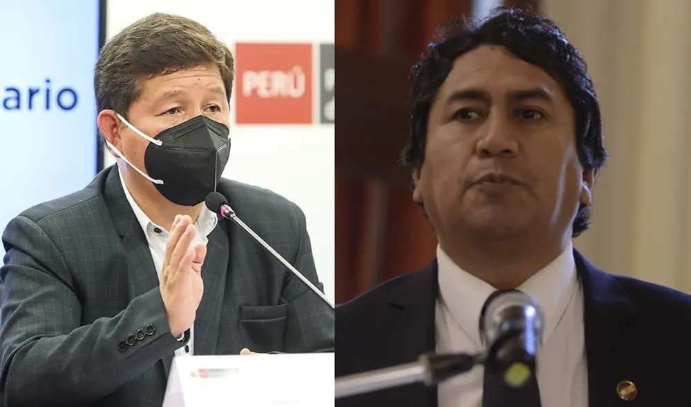 Guido Bellido dijo que "no le parece correcto" que no dejen a Vladimir Cerrón expresarse. Foto: composición/La República
