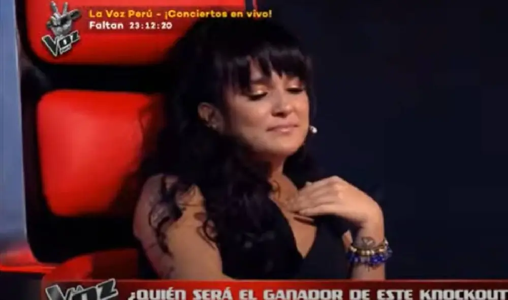 La salsera no pudo contener las lágrimas al hablar de su abuelo. Foto: captura de Latina