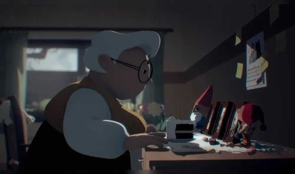 La abuelita Inés, protagonista del cortometraje producido por los estudiantes escuela de educación superior Toulouse Lautrec.