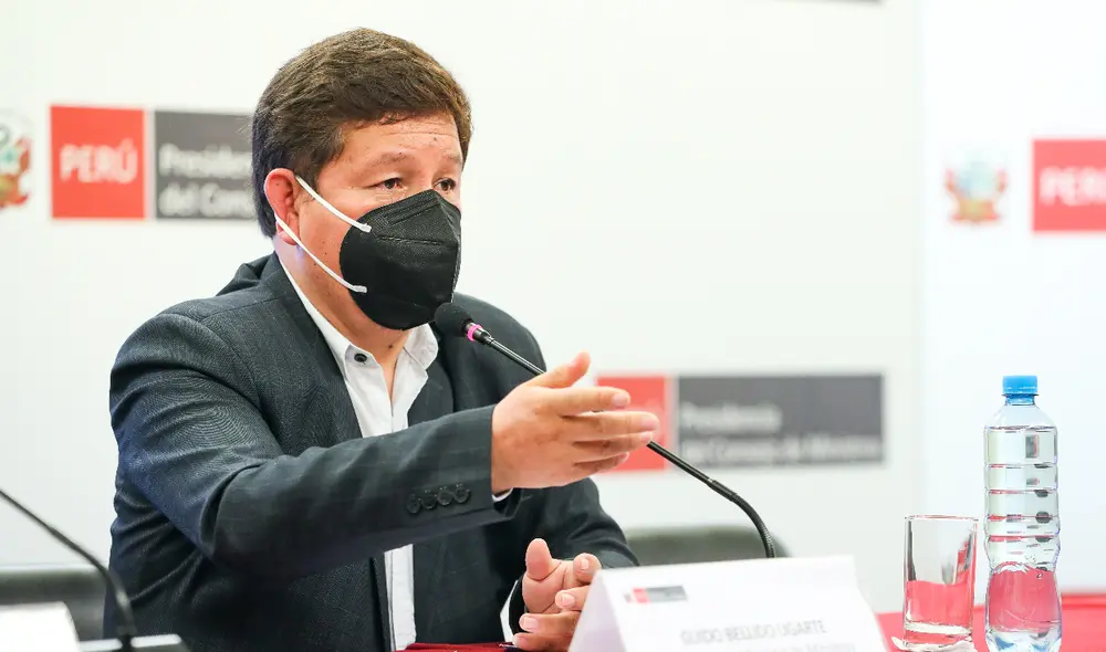 Guido Bellido durante su primera rueda de prensa. Asumió la Presidencia del Consejo de Ministros el último 29 de julio. Foto: PCM