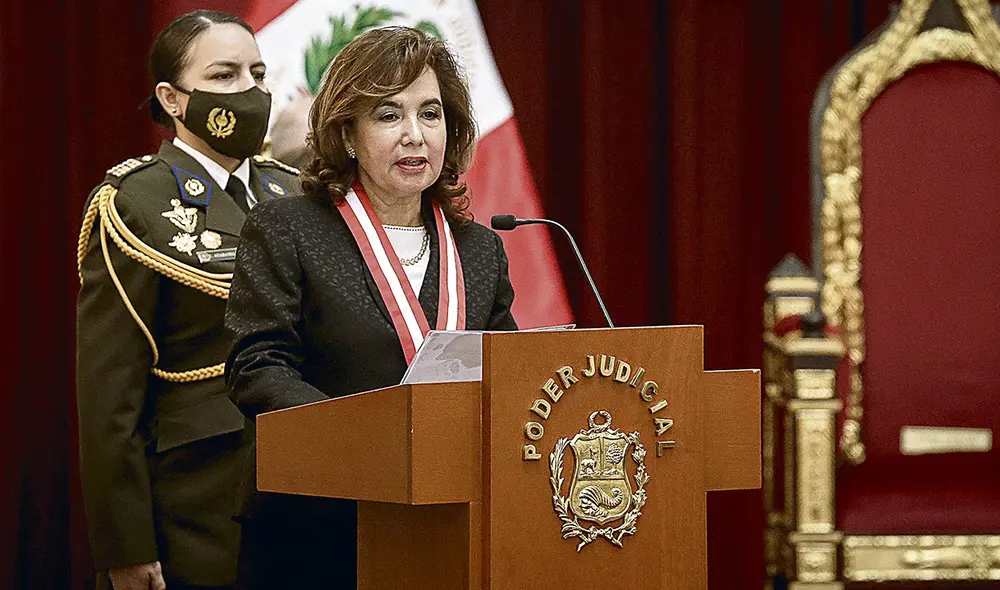 Jueces. Elvia Barrios destacó la transformación digital del PJ. Foto: Antonio Melgarejo/La República