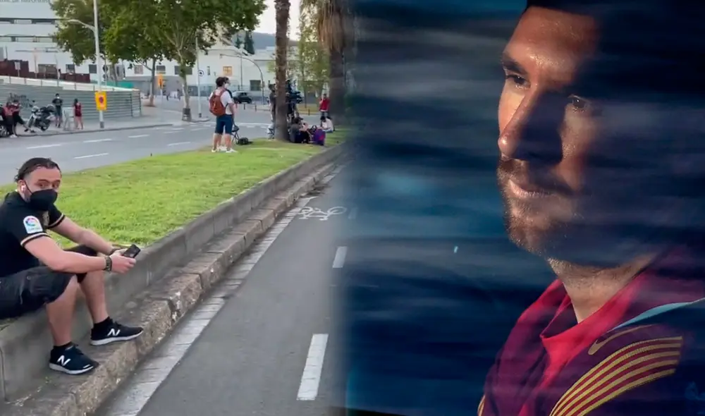 Lionel Messi no es más jugador del FC Barcelona. Foto: AFP/composición