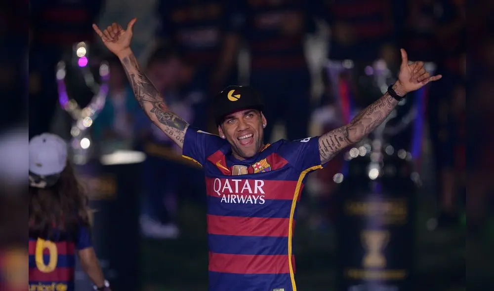 Dani Alves era indiscutible en la banda derecha del Camp Nou desde 2009. Foto: difusión Dani Alves era indiscutible en la banda derecha del Camp Nou desde 2009. Foto: difusión