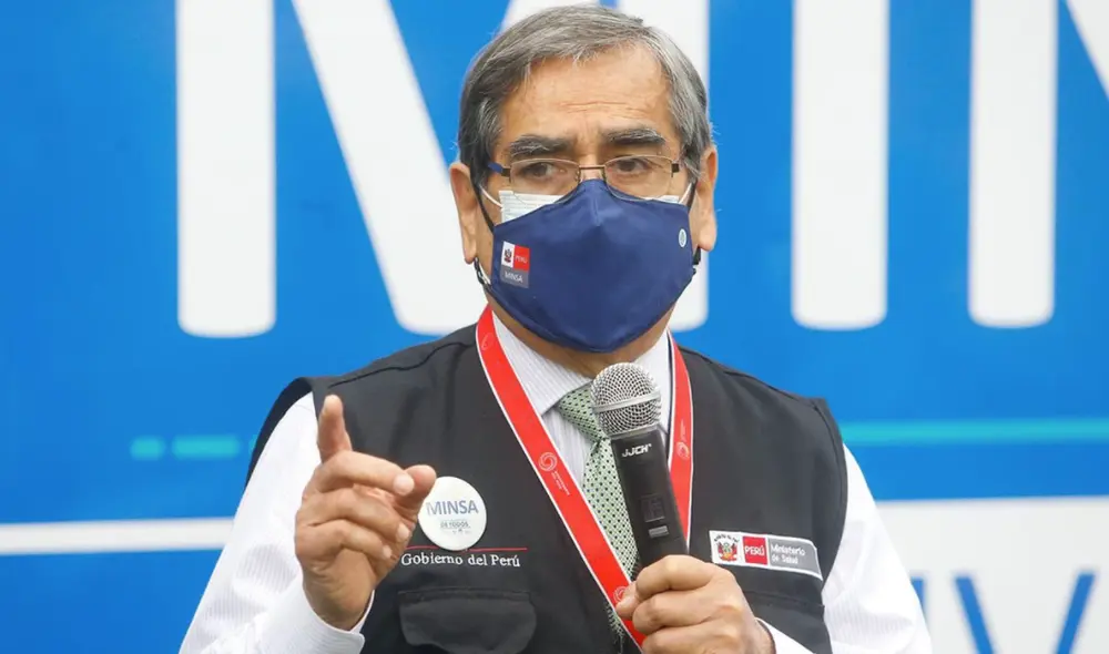 Óscar Ugarte fue ministro de salud durante el gobierno de transición de Francisco Sagasti. Foto: Minsa