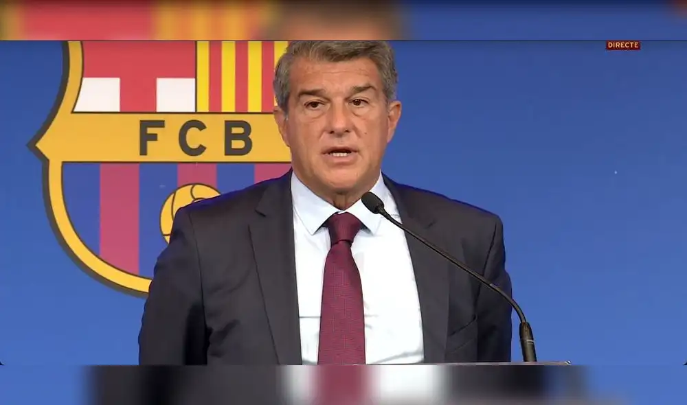 Laporta lamentó que por motivos de la pandemia no se le pueda rendir un homenaje a Lionel Messi como se lo merece. Foto: captura de Barça TV