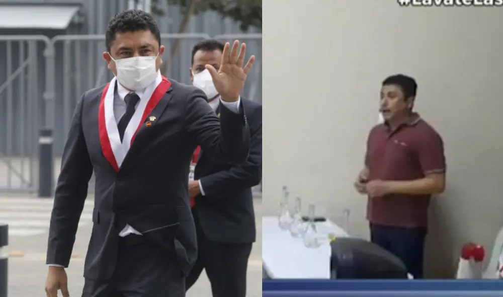 Bermejo conversó con correligionarios en un encuentro de juventudes de Perú Libre. Foto: captura/GLR