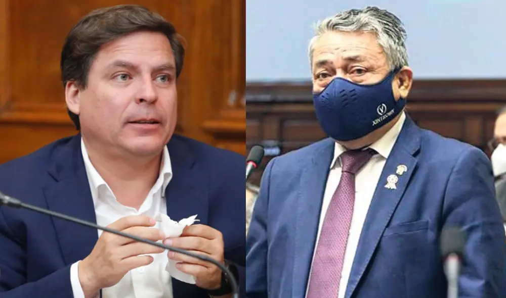 Los exlegisladores Edmundo del Águila y Rolando Ruíz fueron implicados en la organización Los Elegantes de San Jhon. Foto: composición/La República Los exlegisladores Edmundo del Águila y Rolando Ruíz fueron implicados en la organización Los Elegantes de San Jhon. Foto: composición/La República