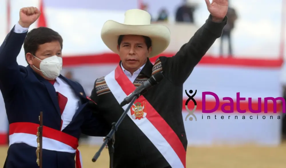 Guido Bellido y Pedro Castillo no salen muy favorecidos en primera encuesta de Datum. Foto: GLR.
