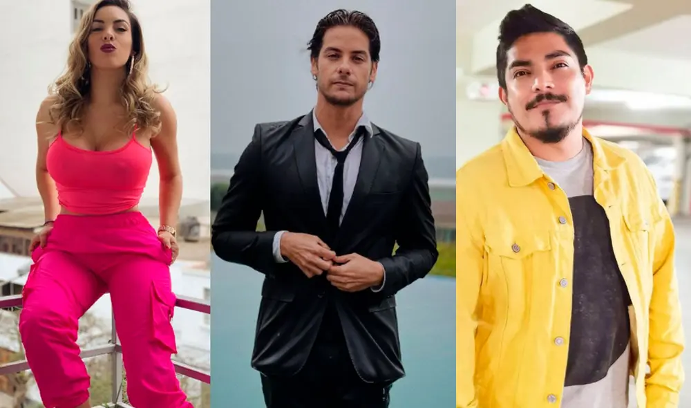 Aída Martínez compartió una fotografía del recuerdo al lado de Erick Elera y Andrés Wiese, actores que eran parte del elenco de la teleserie Al fondo hay sitio. Foto: Instagram