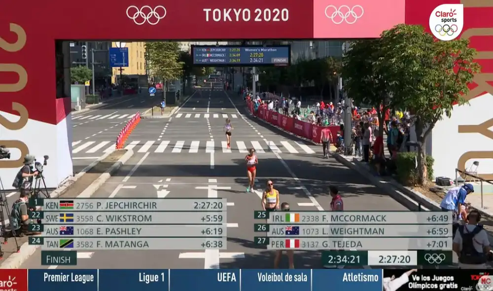 Gladys Tejeda fue la mejor latinoamericana en Tokio. Foto: Claro Sports