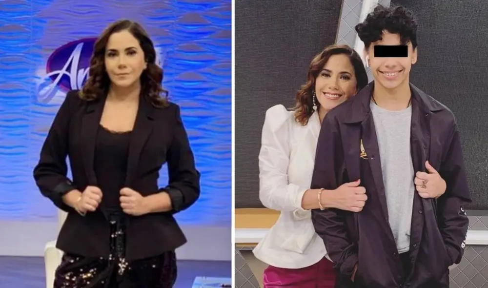 La periodista tuvo su primer hijo a los 22 años. Foto: composición/Instagram