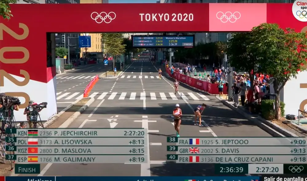 Jovana culminó en el puesto 40 en la maratón femenina. Foto: Claro Sports